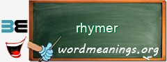 WordMeaning blackboard for rhymer